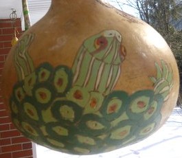 Maggi Rhudy Decorated Gourd